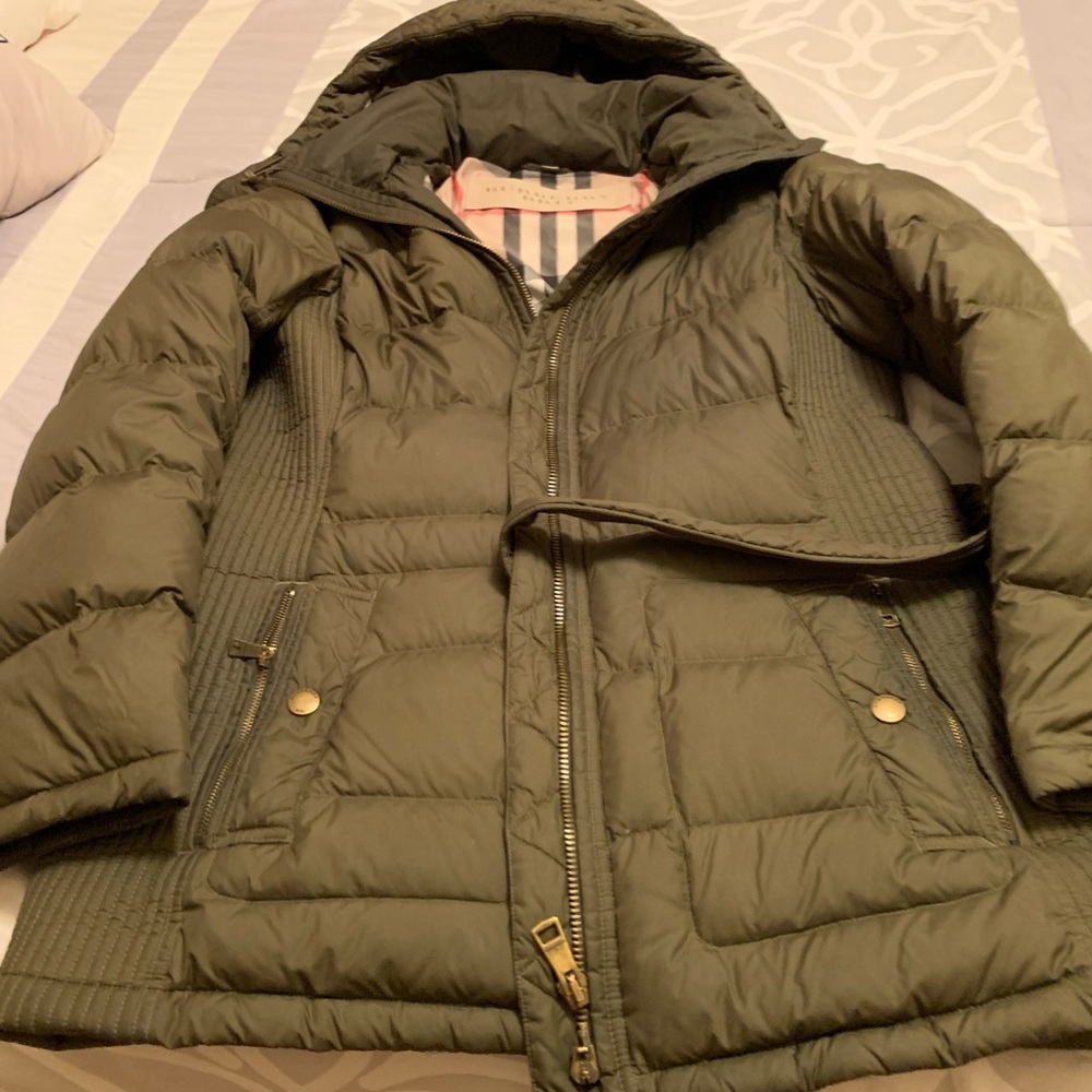 Burberry olive green jacket